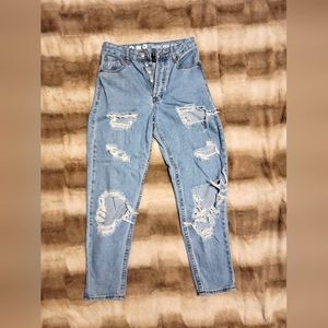 High-rise mom jeans